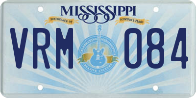 MS license plate VRM084