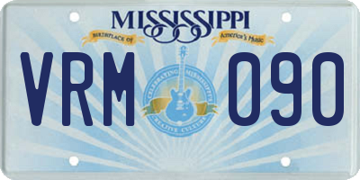 MS license plate VRM090