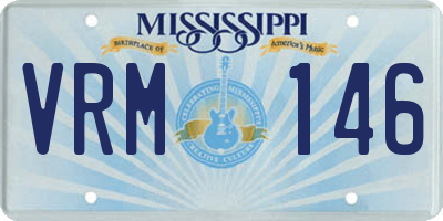 MS license plate VRM146