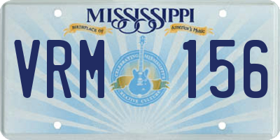 MS license plate VRM156