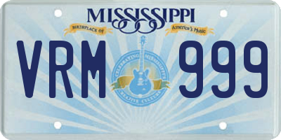 MS license plate VRM999