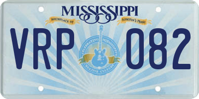 MS license plate VRP082