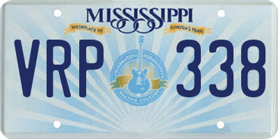 MS license plate VRP338