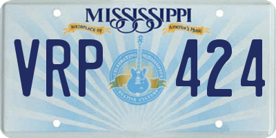 MS license plate VRP424