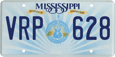 MS license plate VRP628