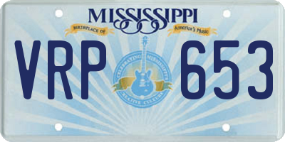 MS license plate VRP653