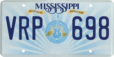 MS license plate VRP698