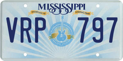 MS license plate VRP797