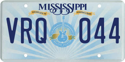 MS license plate VRQ044