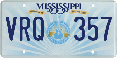 MS license plate VRQ357