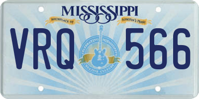 MS license plate VRQ566