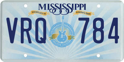 MS license plate VRQ784