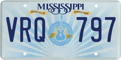 MS license plate VRQ797