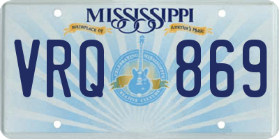 MS license plate VRQ869