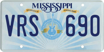 MS license plate VRS690