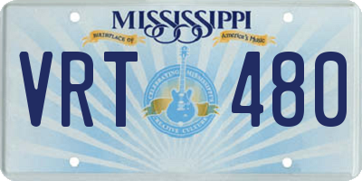 MS license plate VRT480