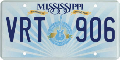 MS license plate VRT906