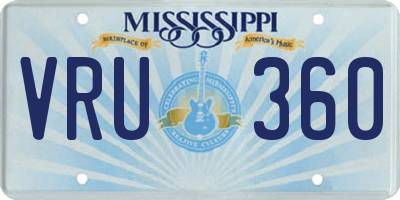 MS license plate VRU360
