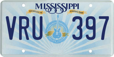 MS license plate VRU397