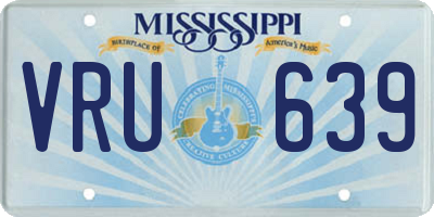 MS license plate VRU639