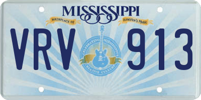 MS license plate VRV913