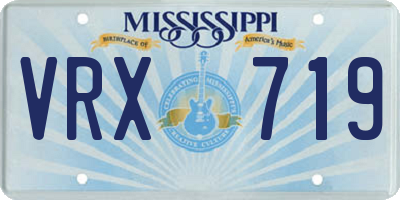 MS license plate VRX719