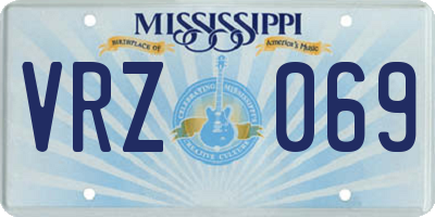 MS license plate VRZ069