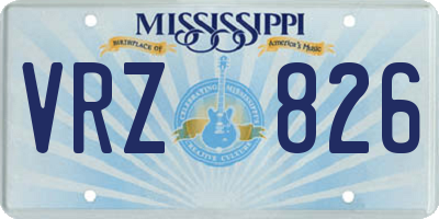 MS license plate VRZ826