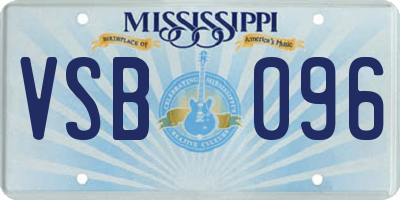 MS license plate VSB096