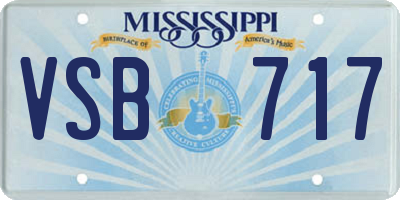 MS license plate VSB717