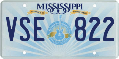 MS license plate VSE822