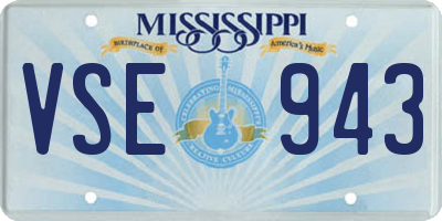 MS license plate VSE943