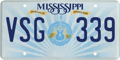 MS license plate VSG339