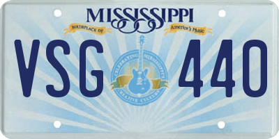 MS license plate VSG440