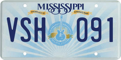 MS license plate VSH091