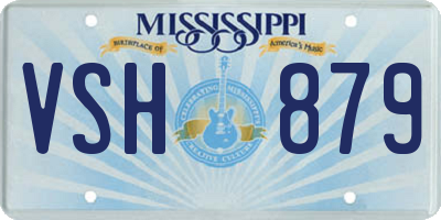 MS license plate VSH879