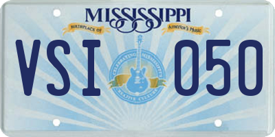 MS license plate VSI050