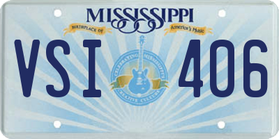MS license plate VSI406