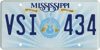 MS license plate VSI434