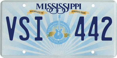 MS license plate VSI442