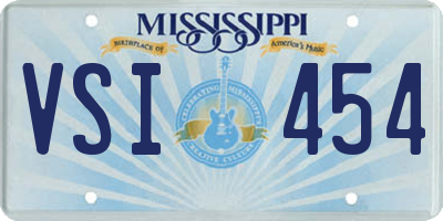 MS license plate VSI454