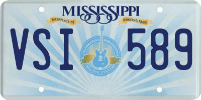 MS license plate VSI589