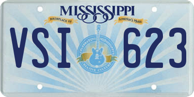 MS license plate VSI623