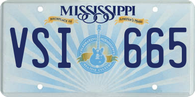 MS license plate VSI665