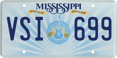 MS license plate VSI699