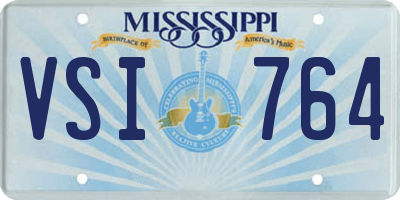MS license plate VSI764