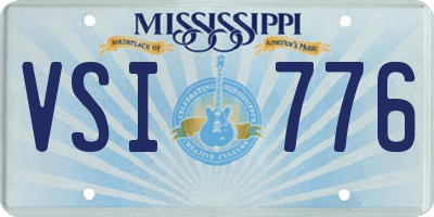MS license plate VSI776