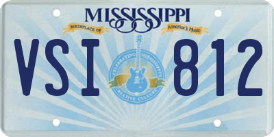MS license plate VSI812