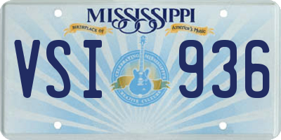 MS license plate VSI936