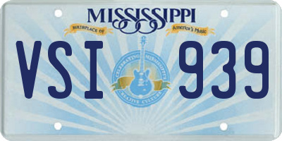 MS license plate VSI939